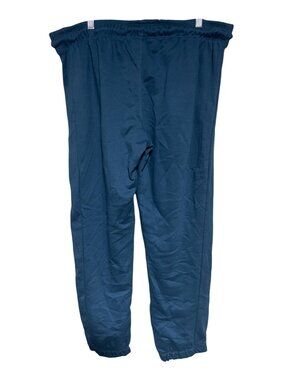 J.O&Co Womens Relaxed Fit Blue Jogger Pants Size L Elastic Waist Drawstring